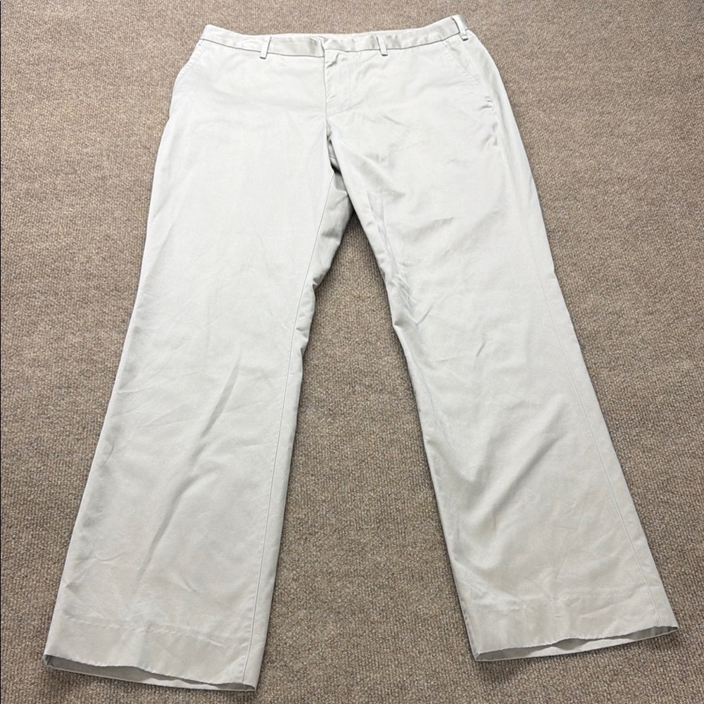 Bonobos Wednesday Pants Men 34x32 Straight Leg Flat Front Khaki